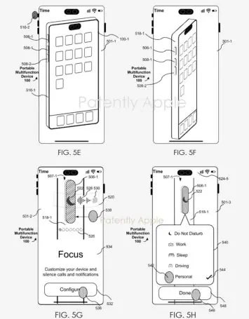 iPhone Multiple Action Button Apple Patent