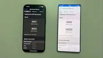 Galaxy S25 Ultra iPhone CPU benchmarks geekbench