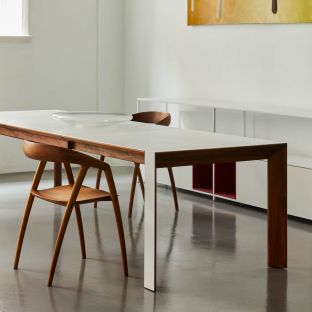 Corian Walnut Extending Table Naver Collection ARAM Store