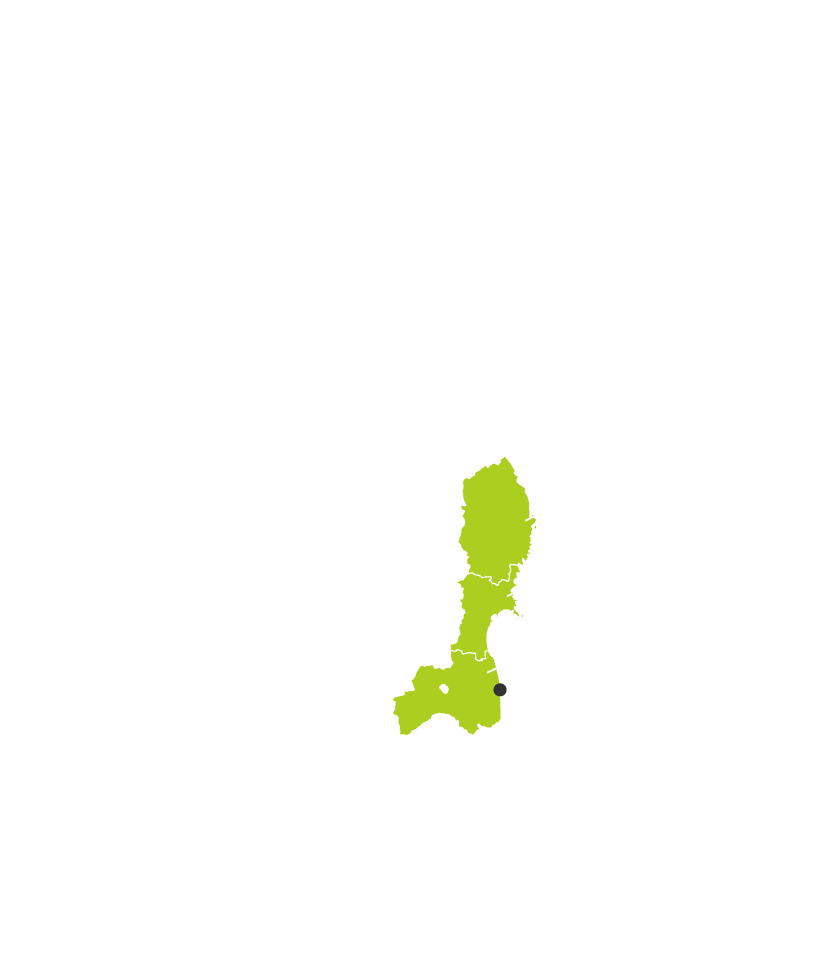 岩手県、宮城県、福島県