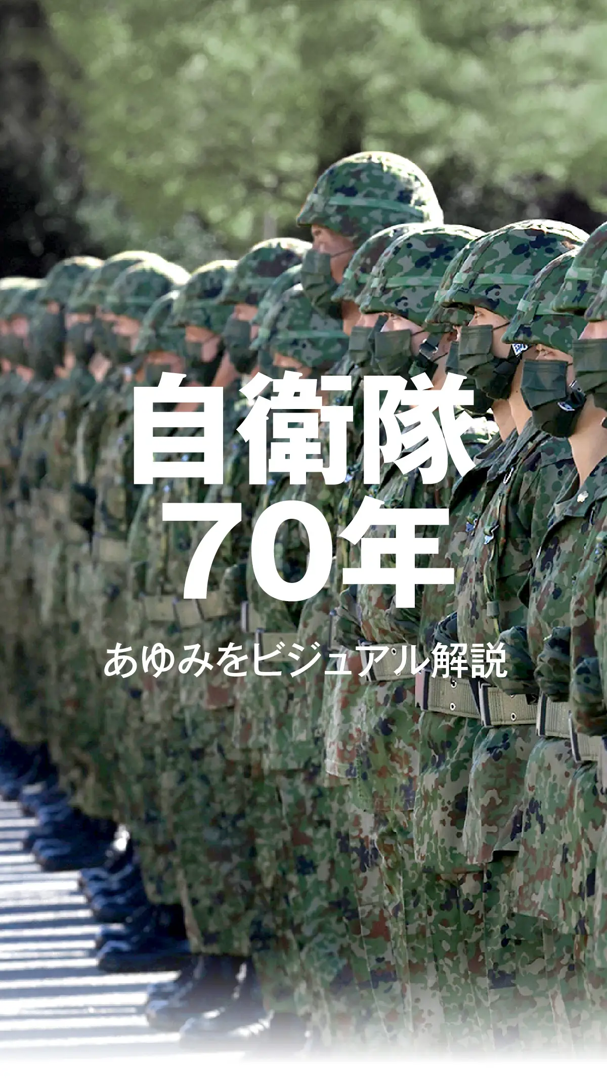 自衛隊70年 これまでのあゆみ