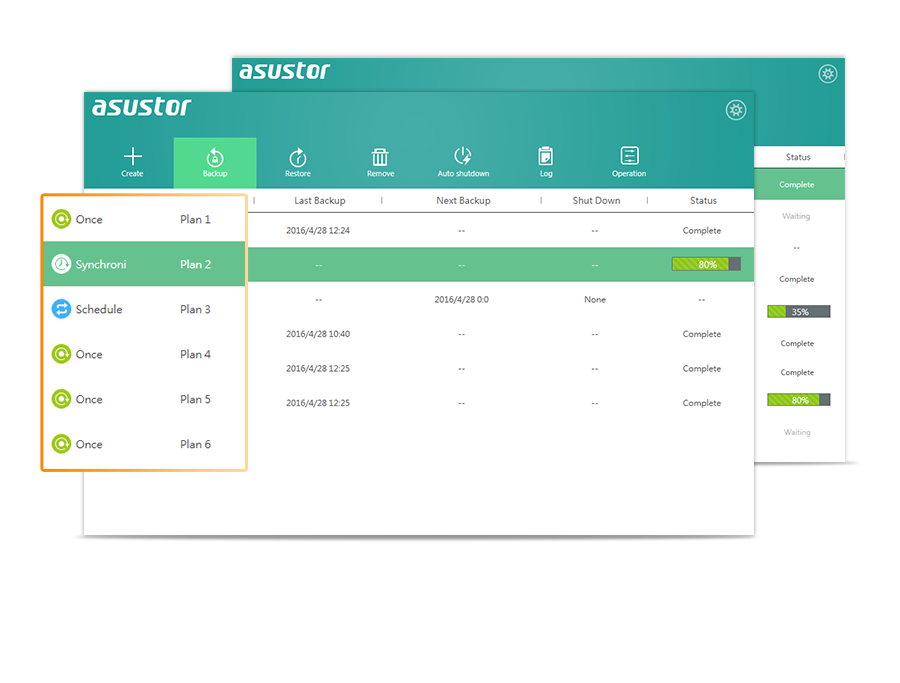 Asustor NAS 華芸 Multiple plans