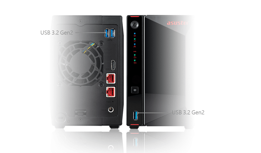 USB 3.2 Gen 2 (10Gbps) – Double Performance  