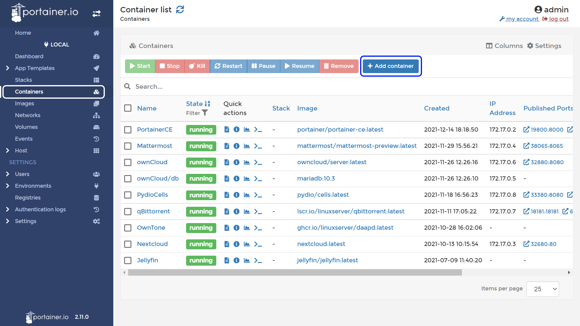 docker asustor NAS