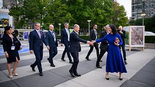 Federal Chancellor Olaf Scholz and Federal Minister for Foreign Affairs Annalena Baerbock.