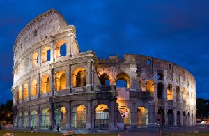 Roman Colosseum held together with calcium based cement.