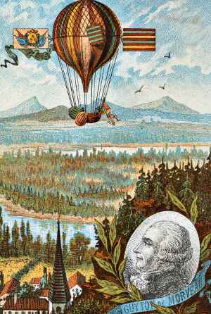 Louis de Morveau and balloon.