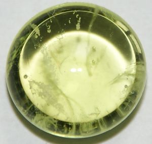 Praseodymium colored glass.
