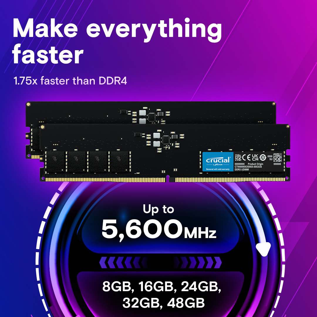 Crucial DDR5 - Not just faster. Better.