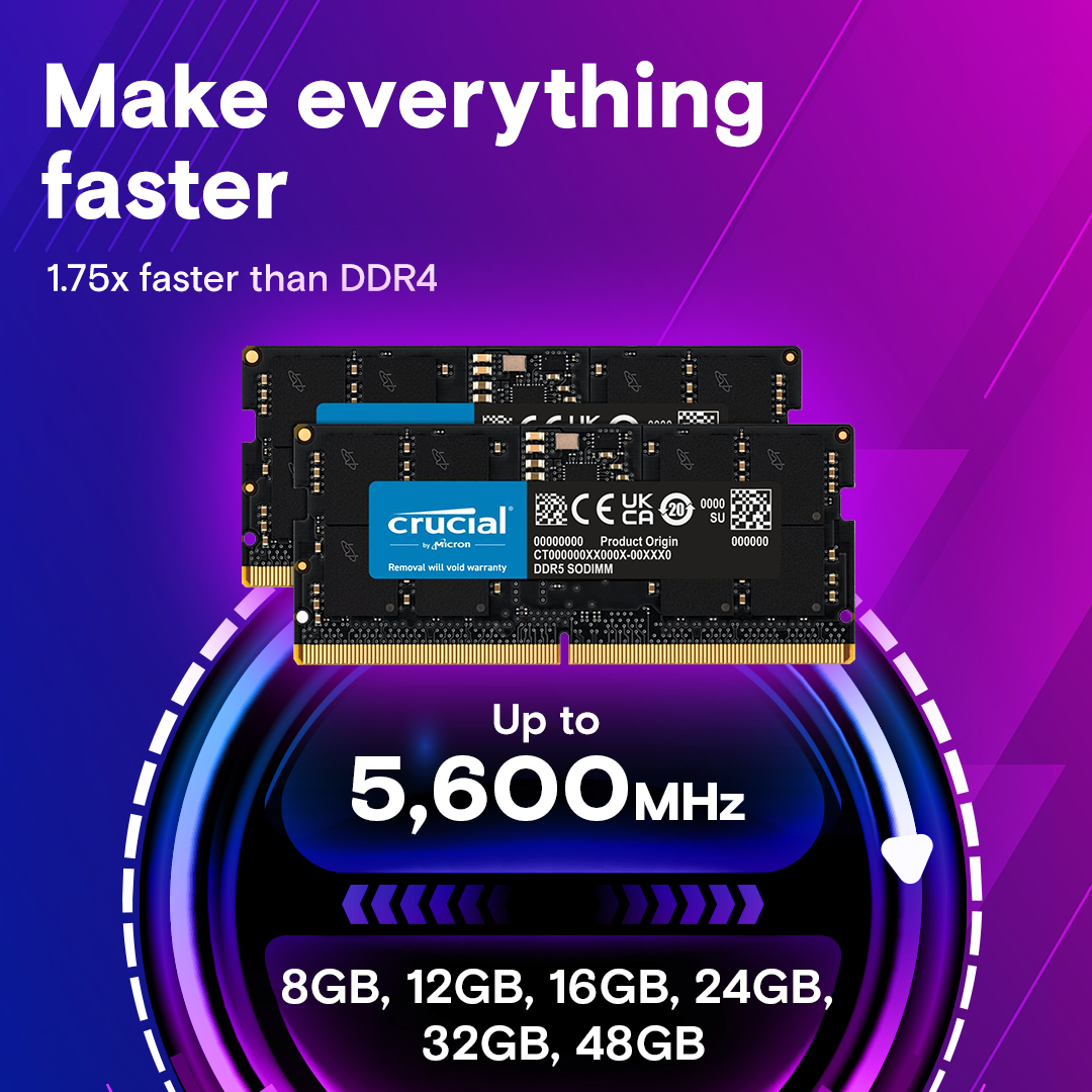 Crucial DDR5 - Not just faster. Better.