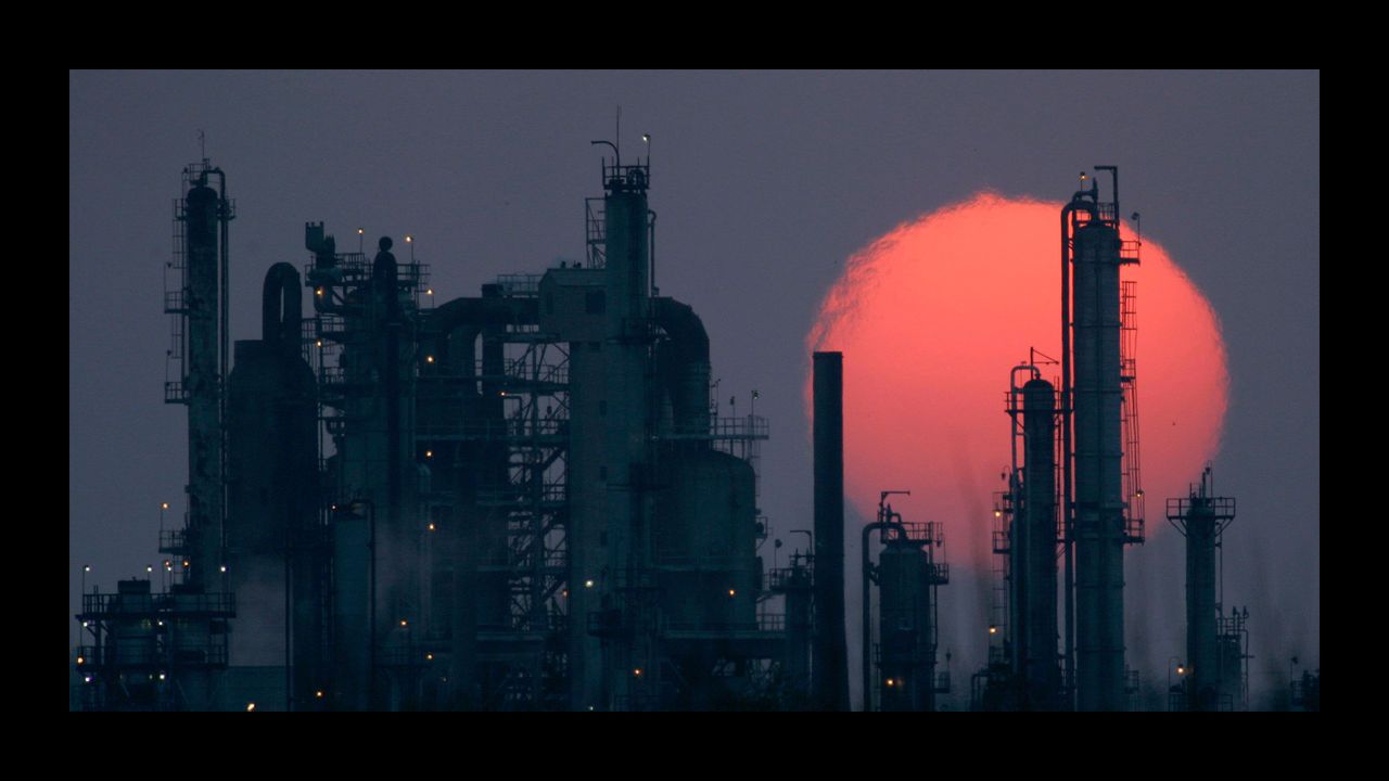 The Pioneer oil refinery IN El Dorado, Kansas, USA