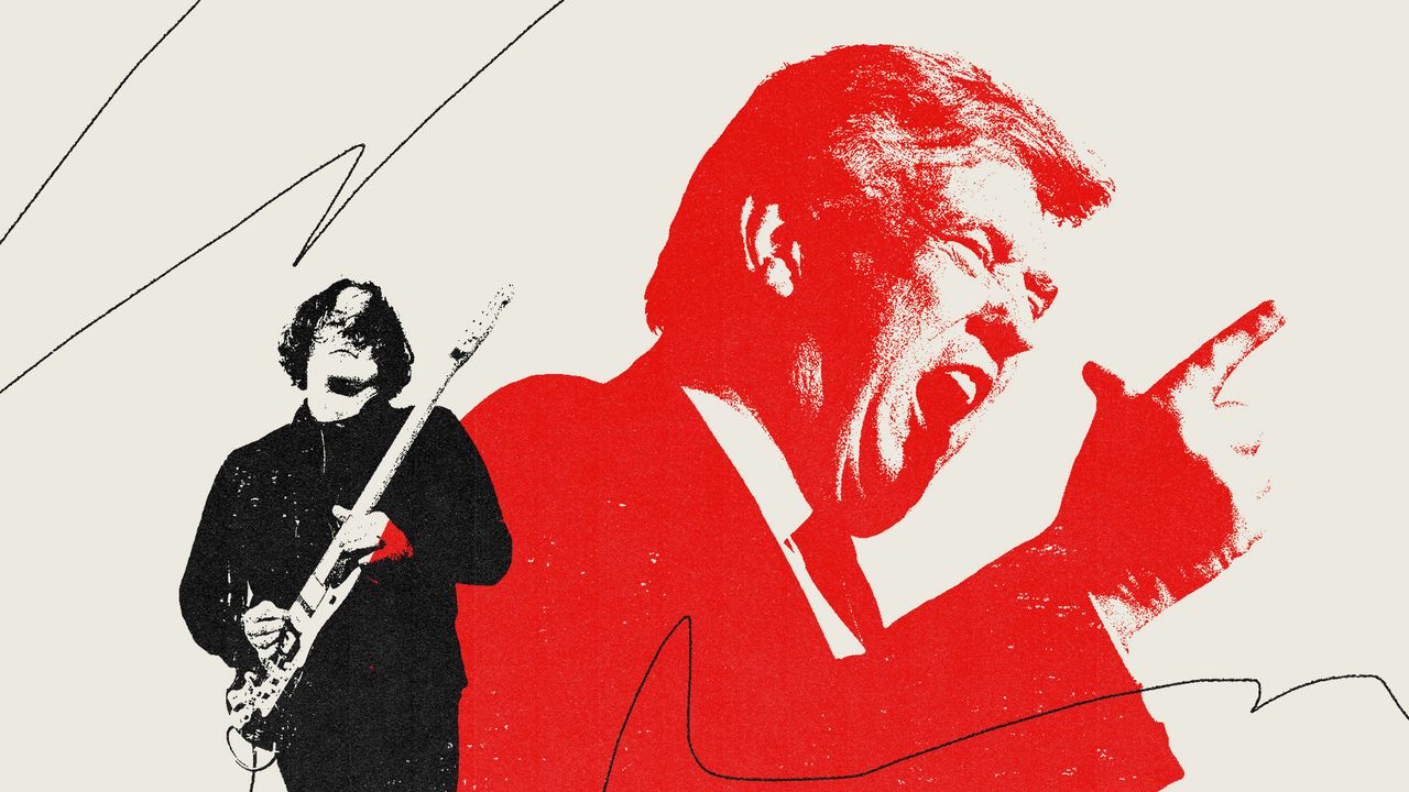 Collage of Donald Trump and Jack White