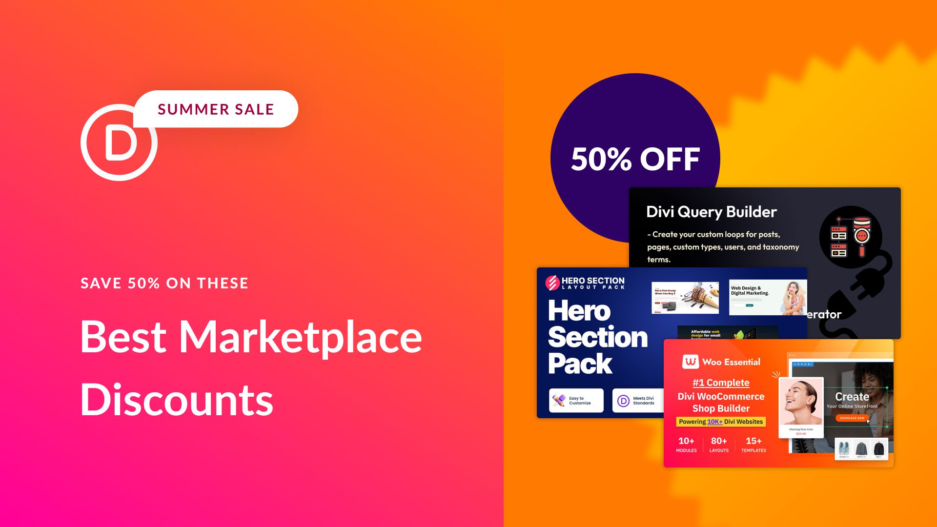 The Biggest Divi Marketplace Discounts Right Now (50-55% Off)