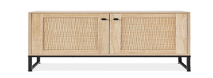 Best Choice Products 2-Door Rattan Storage Cabinet