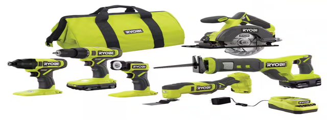 Ryboi ONE+ 18V Cordless 6-Tool Combo Kit