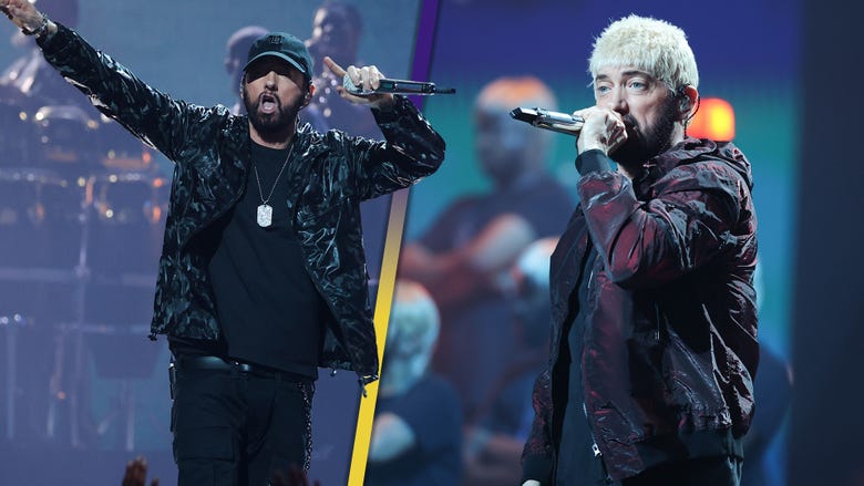 Watch Eminem Perform Houdini and Somebody Save Me With Slim Shady Lookalikes at VMAs