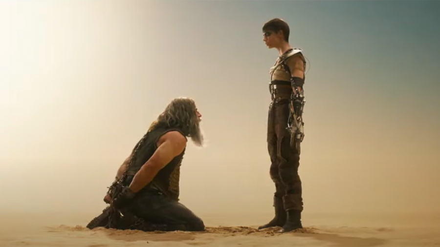 Dementus kneels before Furiosa