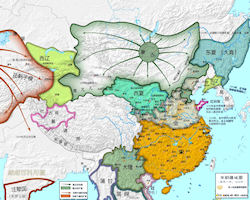 China History Map - 1215 Southern Song / Nansong