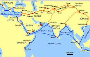 China History Map - Silk Road
