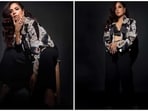 One of the most versatile actors of Bollywood, Richa Chadha, once again left the internet spellbound with her dramatic look in a sequins jacket, bralette and trousers. (Instagram/@therichachadha)