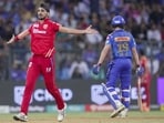 Punjab Kings defeated Mumbai Indians by 13 runs in Match 31 of IPL 2023, at the Wankhede Stadium in Mumbai, on Saturday.(PTI)