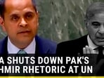 INDIA SHUTS DOWN PAK'S KASHMIR RHETORIC AT UN