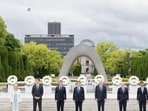 The formal sessions started Friday after the G7 leaders visited the Peace Memorial Park, with attention focused on tightening sanctions on Russia for its invasion of Ukraine as well as reducing reliance on China for key materials in global supply chains.(AFP)