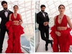Vicky Kaushal and Sara Ali Khan are leaving no stone unturned in promoting their upcoming film Zara Hatke Zara Bachke which is slated to release on June 2. The duo recently graced the red carpet of the IIFA looking sharp and edgy in their cocktail outfits. (Instagram/@saraalikhan95)