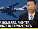 CHINA BOMBERS, FIGHTER JETS BUZZ IN TAIWAN SKIES
