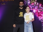 Sara Ali Khan and Vicky Kaushal were all smiles as they posed for photos at the success party of their film Zara Hatke Zara Bachke. They also wore special T-shirts with Zara Hatke Zara Bachke written on them. (All pics: Varinder Chawla)
