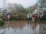 Cyclone Biparjoy, which ripped through Kutch and parts of the Saurashtra region of Gujarat, left a trail of destruction as gusty winds and rains wreaked havoc on the coastal regions.(PTI)