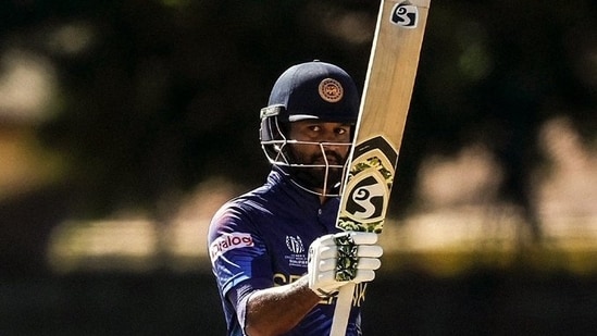 Opener Dimuth Karunaratne made a run-a-ball 103