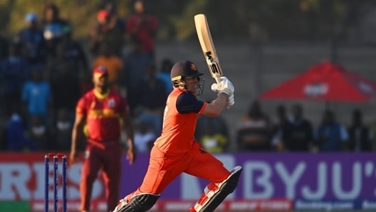 Logan van Beek scored 30 runs and picked up two wickets against West Indies in the Super Over thriller(ICC)