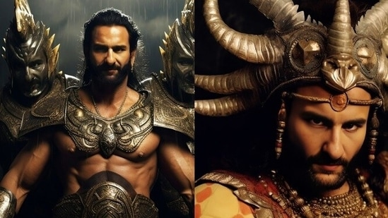 Saif Ali Khan's AI-made avatar of Ravana.(Instagram/@sahixd )