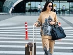 Malaika Arora's photo dump from Baku started with a perfect picture of her in a comfortable lounge wear, walking out of airport with a handbag and a suitcase. One of her friends commented on her post, “Dnt try to fool us by showing us 1 LIL SUITCASE how many trunks in total did u carry ..tell the truth.” She replied to him, saying, “you know me . I travel very light.”