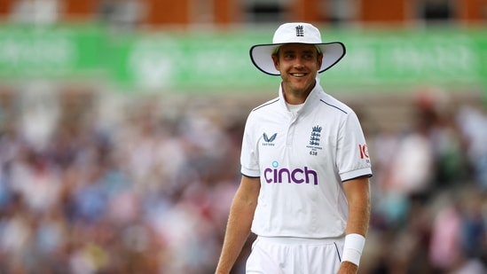 England's Stuart Broad reacts(Action Images via Reuters)