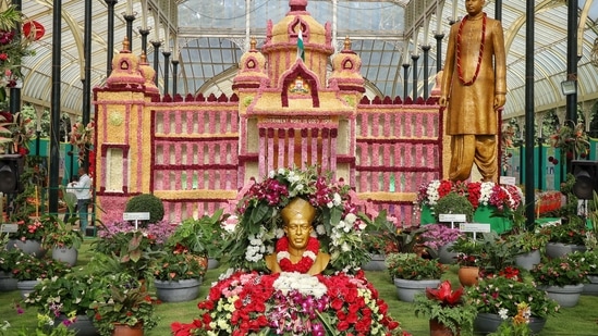 Bengaluru's famous Lalbagh flower show at the botanical garden began today and will go on till August 15. The event has been organised by the Department of Horticulture as part of the Independence Day celebrations. (PTI)