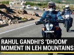 RAHUL GANDH'S 'DHOOM' MOMENT IN LEH MOUNTAINS