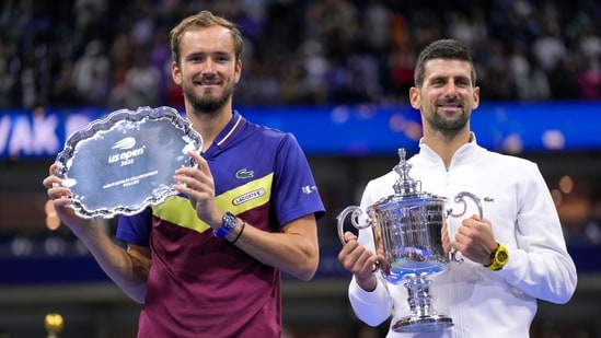 Novak Djokovic defeated Daniil Medvedev in the men's singles final, to clinch his fourth US Open title, at the Flushing Meadows in New York.(AP)