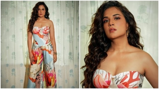 Richa Chadha is awaiting the release of her upcoming film Fukrey 3. The film is the third installment of the Fukrey franchise and stars Pulkit Samrat, Varun Sharma, Manjot Singh and Pankaj Tripathi as well, in pivotal roles. Richa is busy with the promotions of the film in full swing. A day back, the actor drove our weekday blues far away with a slew of pictures of herself looking radiant in a multicoloured jumpsuit.(Instagram/@therichachadha)