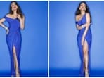 Malaika Arora, renowned for her unparalleled sense of style and fashion, turned heads and stole the limelight as she stepped out donned in a mesmerizing blue dress from the Deme Love collection by the talented designer Gabriella Demetriades.(Instagram/@malaikaaroraofficial)