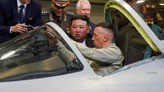 North Korean leader Kim Jong Un visited a fighter jet manufacturing plant in Komsomolsk-on-Amur, located in far eastern Russia on Friday. South Korea has expressed concerns that his visit may be aimed at expanding military collaboration, possibly involving an arms-for-technology arrangement. (REUTERS)