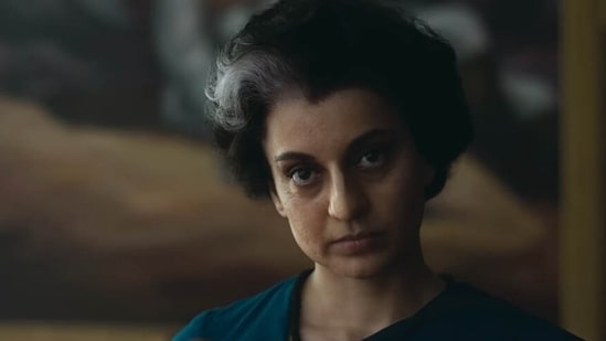 Kangana Ranaut as Indira Gandhi in Emergency.