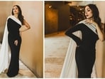 Malaika Arora exudes grace and sophistication in a breathtaking one-shoulder black and white gown. The fitness and fashion aficionado once again captivated her followers by sharing a series of photos showcasing her elegance in this monochromatic ensemble. (Instagram/@malaikaaroraofficial)