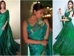 On the ninth day of Shardiya Navratri, Maa Siddhidatri is worshipped and the colour of the day is peacock green, representing diversity and abundance. Many celebrities have incorporated this colour in their ethnic outfits, creating a fusion of tradition and modern style. If you still haven't decided on your outfit for Day 9, don't worry, we're here to help. Let's take a closer look at some celebrity-inspired ethnic peacock green ensembles that are not only fashionable, but also capture the essence of this auspicious festival.(Instagram )