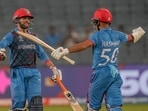 Chasing 242 runs, Afghanistan cruised to 242/3 in 45.2 overs, courtesy of half-centuries by Azmatullah Omarzai (73*), Rahmat Shah (62) and Hashmatullah Shahidi (58*).(AP)