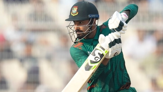 Bangladesh's Litton Das in action.(AP)