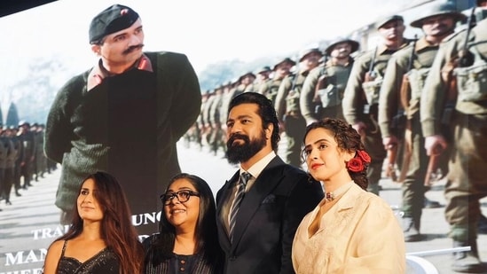 Sam Bahadur is slated to hit theatres on December 1, 2023. The trailer for the biopic was unveiled on November 7. The film based on Sam Manekshaw features Vicky Kaushal in lead role. The actor took to Instagram to share a series of pictures from the trailer launch event. 