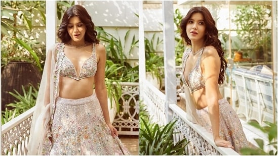 Shanaya Kapoor dropped stunning pictures from a recent photoshoot on Instagram and delighted her followers with her modern-day princess look in a lehenga set. She wore the ethnic ensemble to a wedding function. It is a great sartorial pick for any bridesmaid-to-be. Scroll ahead to check out Shanaya's pictures and take style inspiration from her for the next wedding you attend. (Instagram)