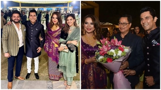 Randeep Hooda and Lin Laishram exchanged vows in an intimate wedding ceremony on November 29 in Manipur, where traditional Meitei rituals were observed. Following a reception in Mumbai for their film industry friends, the couple later organized another reception in Delhi, where they were joined by friends, family, and politicians.&nbsp;(Instagram)